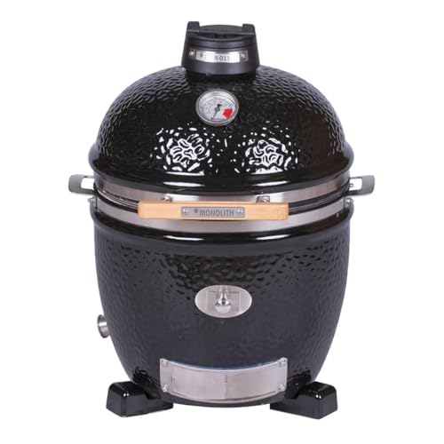 MONOLITH JUNIOR PRO SERIE 2.0 Keramik Multi-Funktions-Grill mit Keramikfüsschen, Farbe: Schwarz, unendlich viele kulinarische Möglichkeiten MONOLITH JUNIOR PRO SERIE 2.0 Keramik Multi-Funktions-Grill mit Keramikfüsschen, Farbe: Schwarz, unendlich viele kulinarische Möglichkeiten von POWERHAUS24
