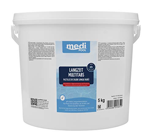 POWERHAUS24 Multi Chlortabletten 5in1 organisch - 200g - 5KG - langsam löslich - Aktivchlor Mind. 90% Pflegefibel POWERHAUS24 Multi Chlortabletten 5in1 organisch - 200g - 5KG - langsam löslich - Aktivchlor Mind. 90% Pflegefibel von POWERHAUS24