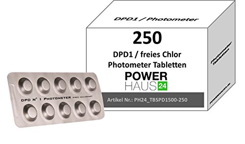 POWERHAUS24® - 250 Photometer Testtabletten - freies Chor DPD 1 von POWERHAUS24