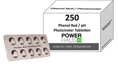 POWERHAUS24® - 250 Photometer Testtabletten pH-Wert - Phenol Red von POWERHAUS24