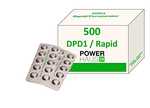 POWERHAUS24® - 500 Rapid Testtabletten pH-Wert Phenol Red von POWERHAUS24