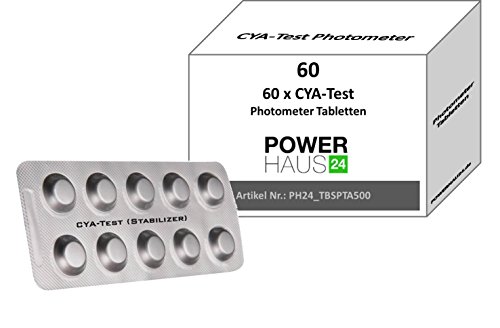 POWERHAUS24® - 60 Photometer Testtabletten - CyA-Test von POWERHAUS24