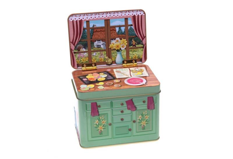 POWERHAUS24 Keksdose Blechdose Retro Küchenblock Ostergebäck Geschenkdo, Blech von POWERHAUS24