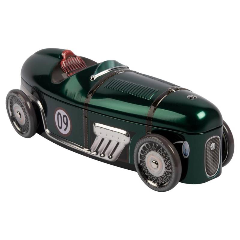POWERHAUS24 Keksdose Grüner Sportwagen Blechdose max. 28 x 9 cm, Blech, (Kein Set) von POWERHAUS24