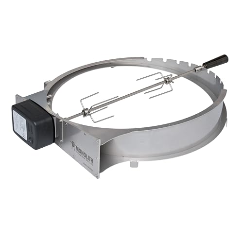 POWERHAUS24 Monolith Rotisserie für Keramikgrill Classic, 100% Edelstahl, batteriebetrieben, Halterung für 7 Spieße, Drehspieß mit 2 Fleischgabeln, Made in Germany POWERHAUS24 Monolith Rotisserie für Keramikgrill Classic, 100% Edelstahl, batteriebetrieben, Halterung für 7 Spieße, Drehspieß mit 2 Fleischgabeln, Made in Germany von POWERHAUS24