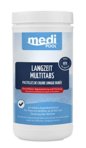 POWERHAUS24 Multi Chlortabletten 5in1 organisch - 200g - 1KG - langsam löslich - Aktivchlor Mind. 90% Pflegefibel von POWERHAUS24