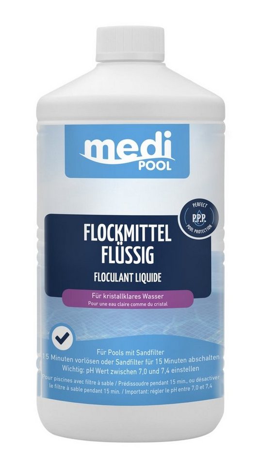 mediPOOL Poolpflege mediPOOL Flockmittel flüssig 1 L, (Spar-Set) von mediPOOL