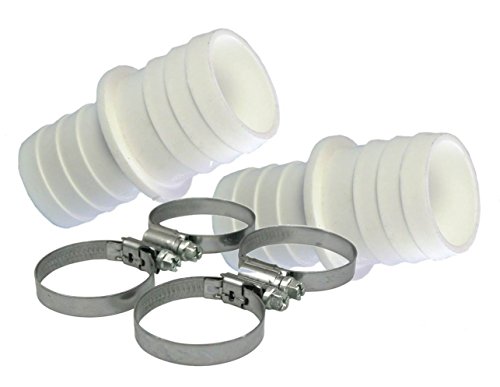 POWERHAUS24 Schlauchverbinder Ø 32 mm und Ø 38 mm Schlauch Anschluss (2er Pack mit 4 VA Schellen) Fitting - Schlauchtülle - Schlauchverbindung von POWERHAUS24