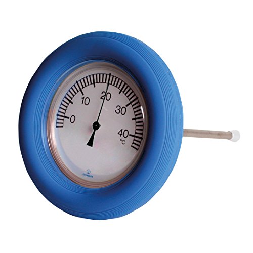 POWERHAUS24 klassischer Schwimm-Ring-Thermometer mit Befestigungskordel von POWERHAUS24