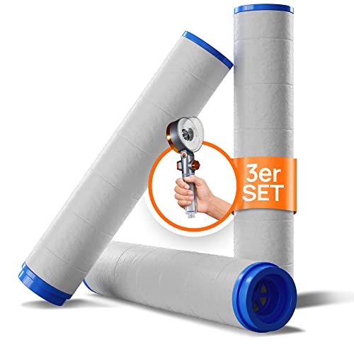 POWERLAP® Duschkopf Ersatz-Filter | 2 in 1 PP-Baumwoll-Filter für gereinigtes & weicheres Wasser | POWERWASH Funktion für eine gesunde Kalk & Chlor freie Wasser-spar Dusche von POWERLAP