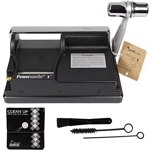 Powermatic 1 Plus neueste Edition SEPILO Elite Zigarettenstopfmaschine der Extraklasse I Zigarettenstopfer/Zigarettenmaschine inkl. Taschenascher von Sepilo