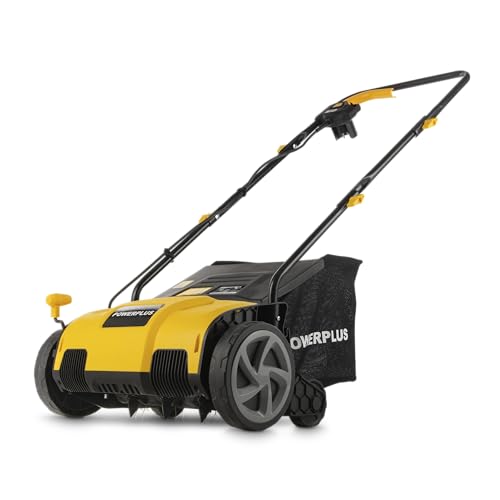 Powerplus Elektro-Rasenvertikutierer POWXG75130-1300 W und 320 mm Schnittbreite, 2-in-1-Lüfter und Elektro-Vertikutierer für Ihren Garten von POWERPLUS