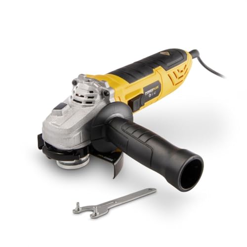 POWER plus Elektro-Winkelschleifer POWX0611-900W Schleifmaschine - Schleifscheibe 115mm ᴓ, kompaktes Elektrowerkzeug von POWERPLUS