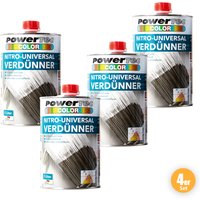 Profi Spezialverdünner - Nitro-Universalverdünner, 4er-Set Profi Spezialverdünner - Nitro-Universalverdünner, 4er-Set von Powertec Color