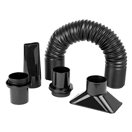 POWERTEC 70208 Dust Collection Flexibler Schlauch-Set, 5,4 cm, Schwarz von PowerTec