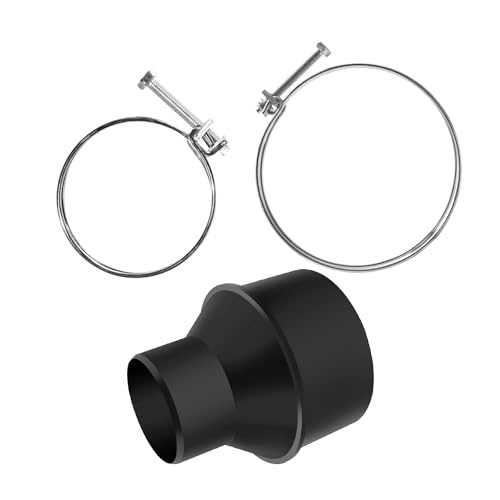 POWERTEC 70352 Reduzierstück für Schlauch auf 6,4 cm Schlauchkegel mit 10,2 cm und 6,4 cm Doppeldrahtklemmen POWERTEC 70352 Reduzierstück für Schlauch auf 6,4 cm Schlauchkegel mit 10,2 cm und 6,4 cm Doppeldrahtklemmen von POWERTEC
