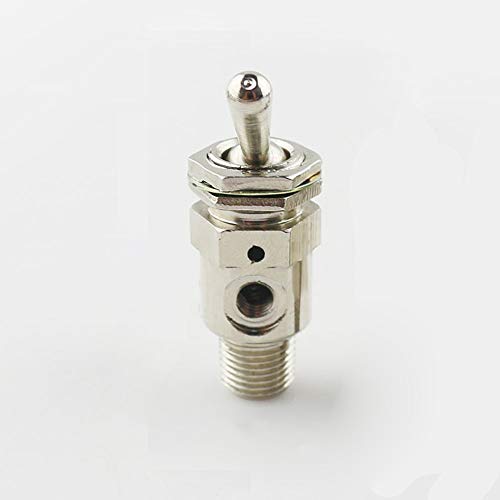 Pneumatisches mechanisches Ventil POWERTOOL Air Pneumatisches Ventil Kippschalter 3-Wege 2 Position Drehknopf Steuerventil (TAC-3V) von POWERTOOL