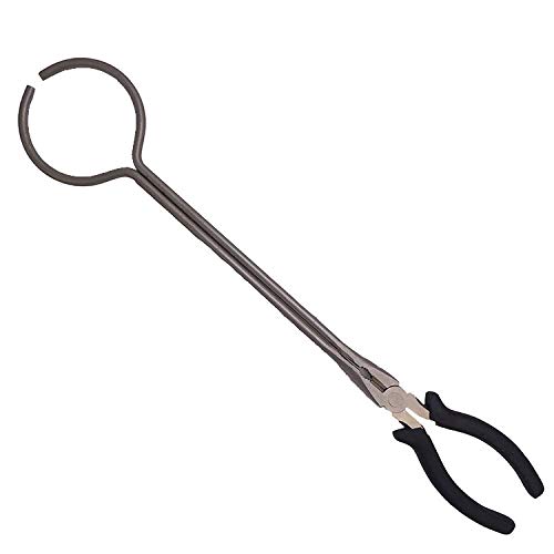 Powertool Tiegelzange aus Stahl für Ofenhalter, Schmelzklemme, Werkzeug zum Schmelzen und Verfeinern von Gold, Silber, Kupfer (40 cm) von POWERTOOL