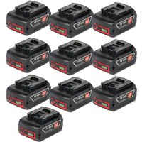 10 stück Akku für Bosch 18V 5,0Ah Lithium-Ionen Akku Kompatibel mit Bosch Professional gba gsr gsb 18VE-2-LI, BAT609G BAT609, BAT618, BAT618G, von POWERWINGS