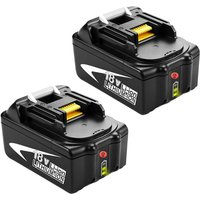 Powerwings - 2x BL1850B 18V 5,0Ah Ersatzakku für Makita Akku 18V BL1850 BL1860 BL1860B BL1830 BL1840 BL1815 194205-3 LXT-400 Werkzeugakkus Kompatibel von POWERWINGS