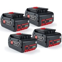 Powerwings - 4X Ersatzakku für Bosch gba 18 v 5 Ah Li-Ion Akku Ersatz für Bosch Professional 18 Volt 5,0 Ah Bosch gal 18V-50, gal 1880 cv, gsb, gbh, von POWERWINGS