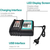 Powerwings - Power Source Kit für Makita 18Volt mit 1X BL1860B Akku 18V 6,0Ah + DC18RC Ladegerät 3A Ersatz für Makita BL1860 BL1850B BL1850 BL1830B von POWERWINGS