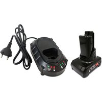 für Bosch GBA 12 V / 10,8 V 4,0 Ah Li-Ion Akku mit Ladegerät GAL 12V-40 Ersetz für Bosch 2607336027 2607336333 1600Z0002Y GSR GOS GDR Akkupack von POWERWINGS