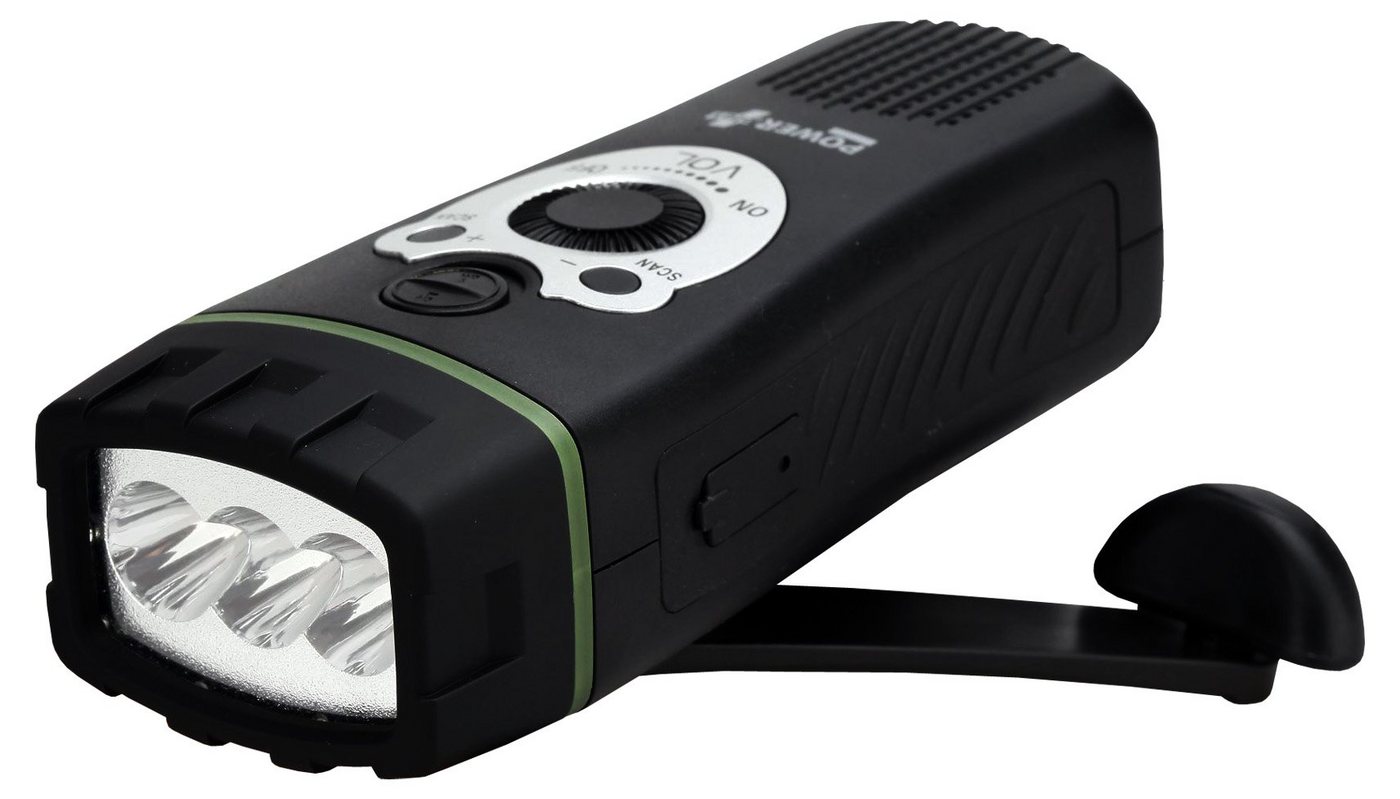 POWERplus LED Taschenlampe Wolf - Dynamo Kurbel Dynamo Notfall Blackout - FM Radio POWERplus LED Taschenlampe Wolf - Dynamo Kurbel Dynamo Notfall Blackout - FM Radio von POWERplus