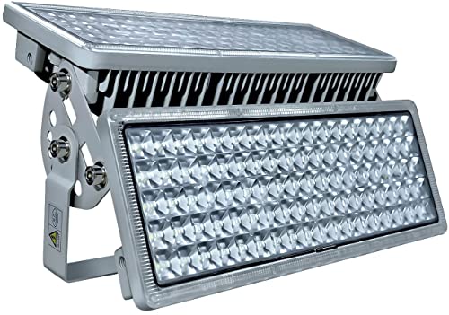 POWFUL LED Strahler 200W Flutlicht 20000LM Flutlichter 6500K Außenstrahler IP67 Wasserfest 100W 2Pack Flutlichtstrahler mit einstellbarem Winkel geeignet für Hinterhof Sportplatz von POWFUL