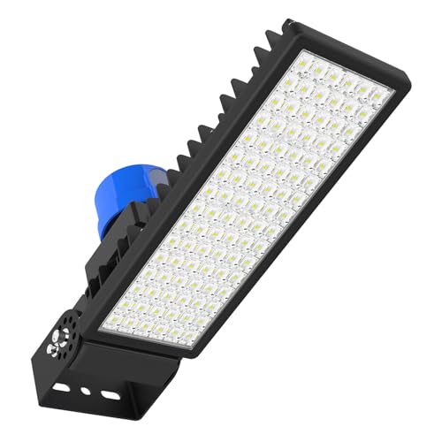 POWFUL LED Strahler mit Dämmerungssensor Außen 100W Straßenlaterne 14000LM Dämmerung bis zum Morgengrauen Flutlicht 6500K LED Fluter IP67 Wasserdicht für Garage, Parkplatzbeleuchtung von POWFUL