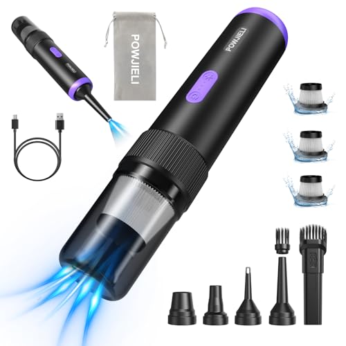 POWJIELI Handstaubsauger,22000Pa Kabellos Akku Staubsauger,Hoher Leistung 5 in 1 Tragbarer Mini Autostaubsauger,Wiederaufladbarer Handsauger für Auto, Haus,Büro, Tierhaare POWJIELI Handstaubsauger,22000Pa Kabellos Akku Staubsauger,Hoher Leistung 5 in 1 Tragbarer Mini Autostaubsauger,Wiederaufladbarer Handsauger für Auto, Haus,Büro, Tierhaare von POWJIELI