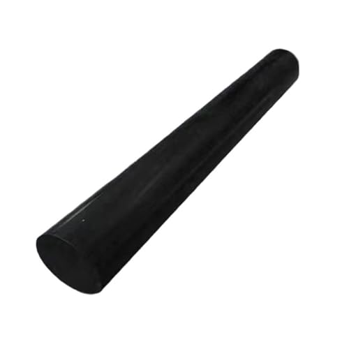 1 Stück Acetal-Copolymer-Kunststoff-Rundstab – 50/100 cm, Weiß/Schwarz – geringe Reibung, hohe Festigkeit for Sportgeräte(Black,45x500mm) von POYSCFLQB