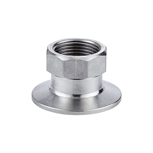 1 Stück SUS304 Edelstahl-Rohrverschraubungen – BSPT-Innengewinde-Tri-Clamp-Kupplung for Sanitäranwendungen (Größen 1/2" bis 2")(DN50 K77.5mm 304) von POYSCFLQB