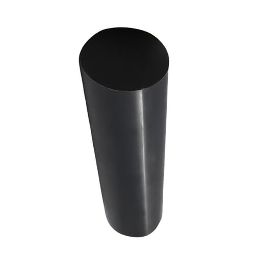 1 Stück runder Kunststoffstab – schwarz/weißer Polyoxymethylen-POM-Stab (100–500 mm) – Präzision for bewegliche Teile(Black,40x400mm) von POYSCFLQB