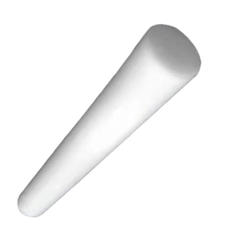 1 Stück runder Kunststoffstab – schwarz/weißer Polyoxymethylen-POM-Stab (100–500 mm) – Präzision for bewegliche Teile(WHITE,12x350mm) von POYSCFLQB