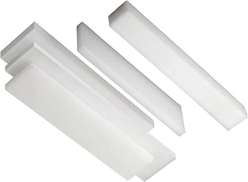 1 Stück weißes rechteckiges Nylonblatt – 1 m x 65 mm, 2–10 mm dick, technischer Kunststoff for Heimwerker/Bearbeitung/Modellbau(4mm) von POYSCFLQB