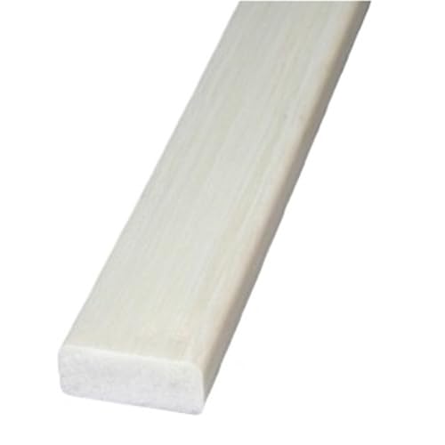 10 Stück weiße Glasfaser-Vierkantstäbe – 50 cm lange massive Fiberglasstangen for Bau, Heimwerken und mehr(2.5X7X500MM) von POYSCFLQB