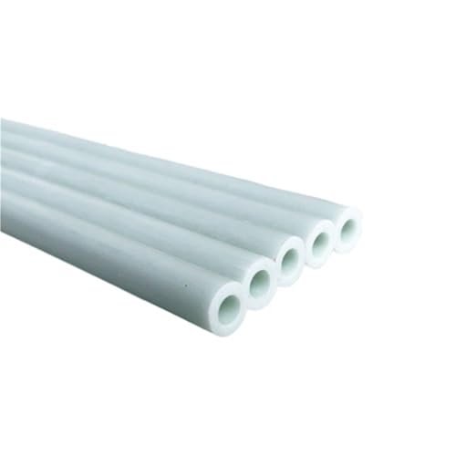 2 Stück 500 mm weiße elastische Fiberglasstäbe – hohles starres Rohr for Luftfahrt, Raumfahrzeuge und Hochdruckanwendungen(10x6x500mm) von POYSCFLQB