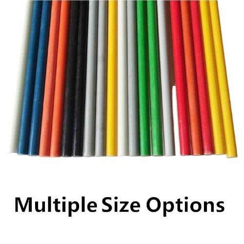 2 Stück 6 mm Fiberglasstäbe mit hoher Temperaturbeständigkeit – leichte FPR-Rundstäbe, 500 mm Länge for vielseitigen Einsatz(Green) von POYSCFLQB