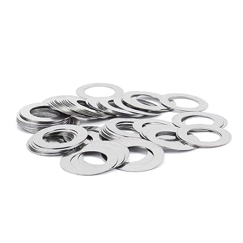 20 Stück M10 dünne Unterlegscheiben aus Edelstahl – hochpräziser, ultradünner Dichtungssatz (0,1 mm bis 1,0 mm Dicke)(10x12x0.3mm) von POYSCFLQB