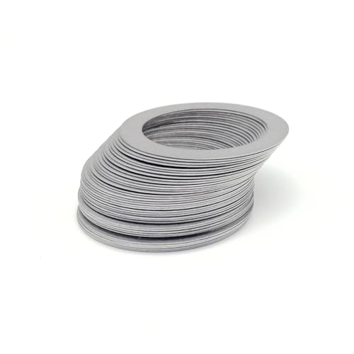 20 Stück M12-Unterlegscheiben aus Edelstahl, ultradünn – Flachdichtungen mit Dickenoptionen (0,1 mm – 1,0 mm) for Anwendungen(12x18x0.1mm) von POYSCFLQB