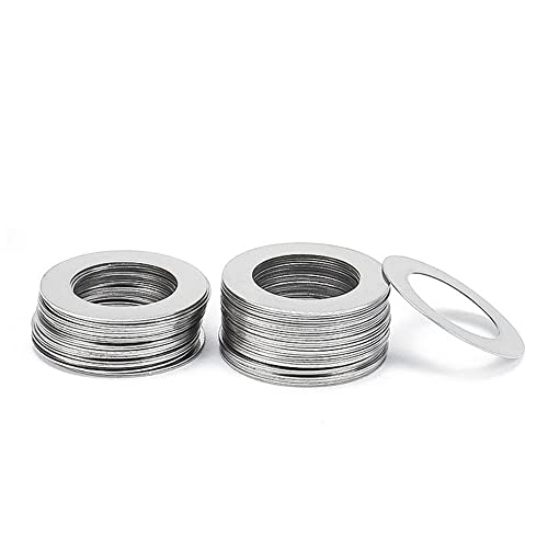 20-teiliges ultradünnes Unterlegscheiben-Set aus Edelstahl – M3 M4 M5 M6 M8 M10 M12 M13 M14 – 0,1 mm, 0,2 mm, 0,3 mm Dicke(M8x13 x0.1mm) von POYSCFLQB