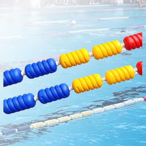 3,3 Fuß – 60 Fuß Poolseil mit Bojen | Schwimmende Leine for eingebaute Pools | Robuste Bahntrennung for das Schwimmtraining(Nylon,18meters) von POYSCFLQB