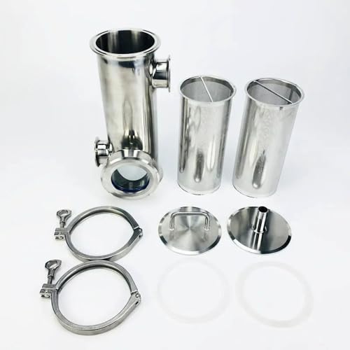 4" OD119 Gin-Korb-Set aus Edelstahl for die Destillation von selbstgebrautem Gin mit V-1500-ml-Filter – Komplettset for Craft-Spirituosen(With Basket 2pcs) von POYSCFLQB