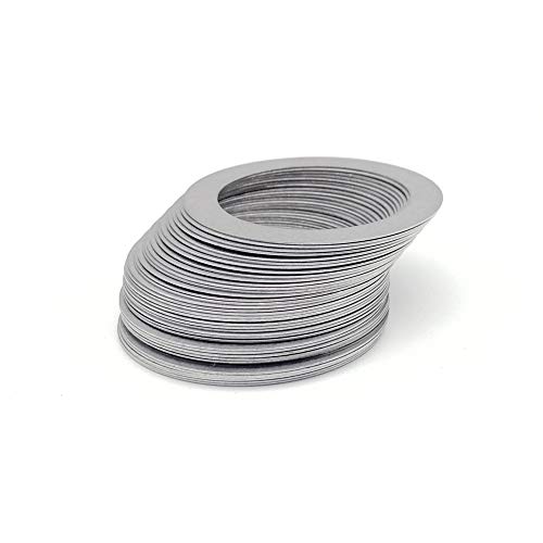50 Stück M3–M6 SUS304 Edelstahl-Unterlegscheiben, ultradünn – hochpräzise Einstelldichtungen for perfekte Passform(5x10x0.5mm) von POYSCFLQB