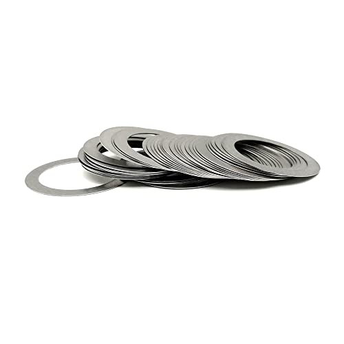 50 Stück ultradünne flache Unterlegscheiben aus Edelstahl M3 M4 – 0,1/0,2/0,3/0,5 mm dicke, langlebige Unterlegscheibe for Anpassen des Abstandsbedarfs(4x6x0.5mm) von POYSCFLQB