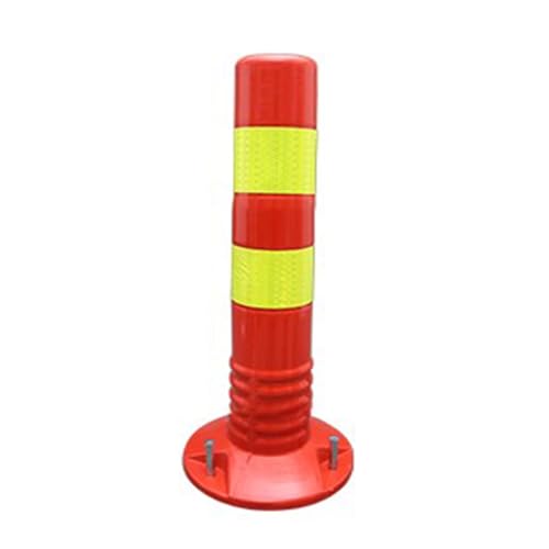 Driveway Barrier Posts - 18 & 30 Inch Reflective Traffic Cones for Parking Lots, Construction, and Road(Red,1 Pack/17.7 in H) von POYSCFLQB