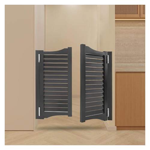 Elegante Café-Salontüren aus Massivholz mit automatischem Schließmechanismus – langlebige Schwingtüren for den privaten/gewerblichen Gebrauch(Gray,70x100cm) von POYSCFLQB