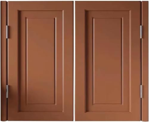 Elegante Schwingtüren aus Massivholz for Cafés – automatisch schließend, im Saloon-Stil for den privaten und gewerblichen Gebrauch(Brown,90x90cm) von POYSCFLQB