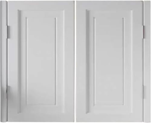 Elegante Schwingtüren aus Massivholz for Cafés – automatisch schließend, im Saloon-Stil for den privaten und gewerblichen Gebrauch(White,85x90cm) von POYSCFLQB